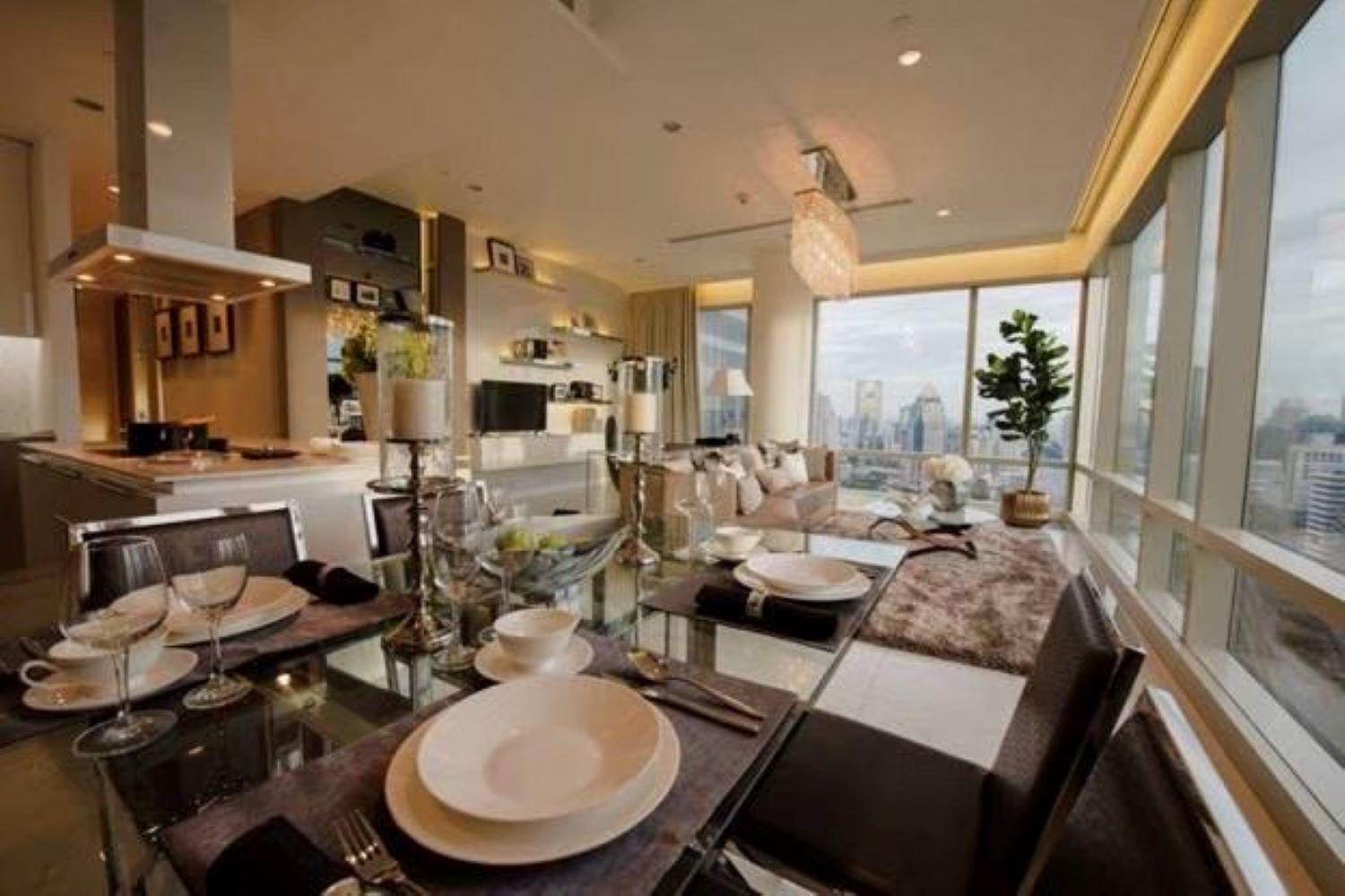 Elegant 2-Bedroom Luxury Duplex On The 32Nd Floor Of 185 Rajadamri Bangkok Exteriör bild